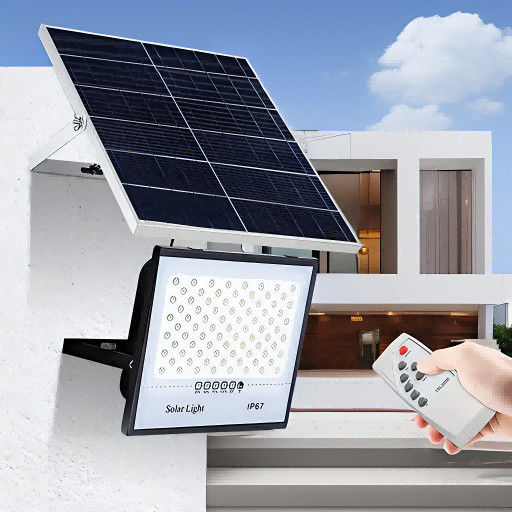 72 Lampengläser Solar-LED-Flutsicherheitslicht Batterie betrieben Außenbereich 50w Solar-LED-Flutlicht