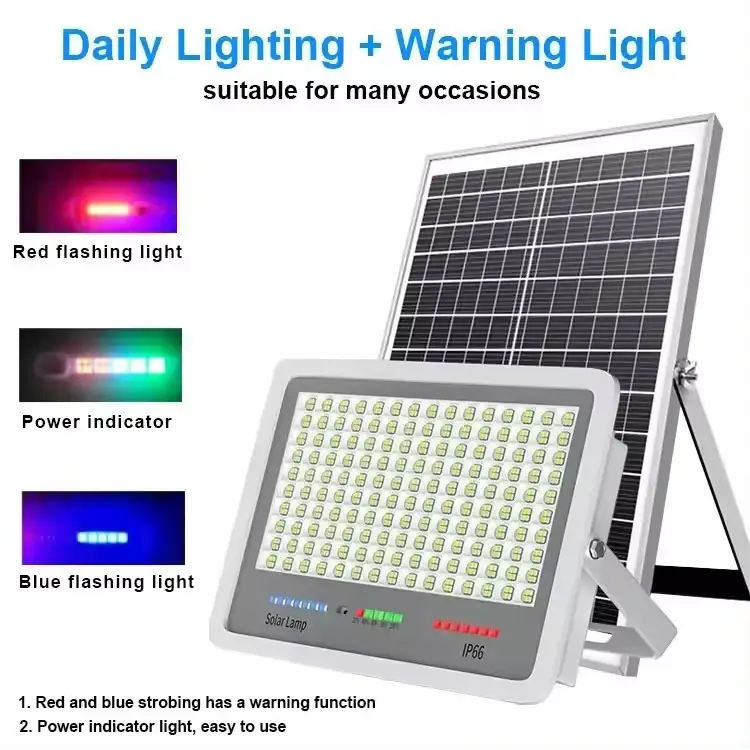 Hohe Helligkeit 50w Solarflutlicht 4 in One LED-Perlen Sicherheitsleuchten mit Solarpaneel