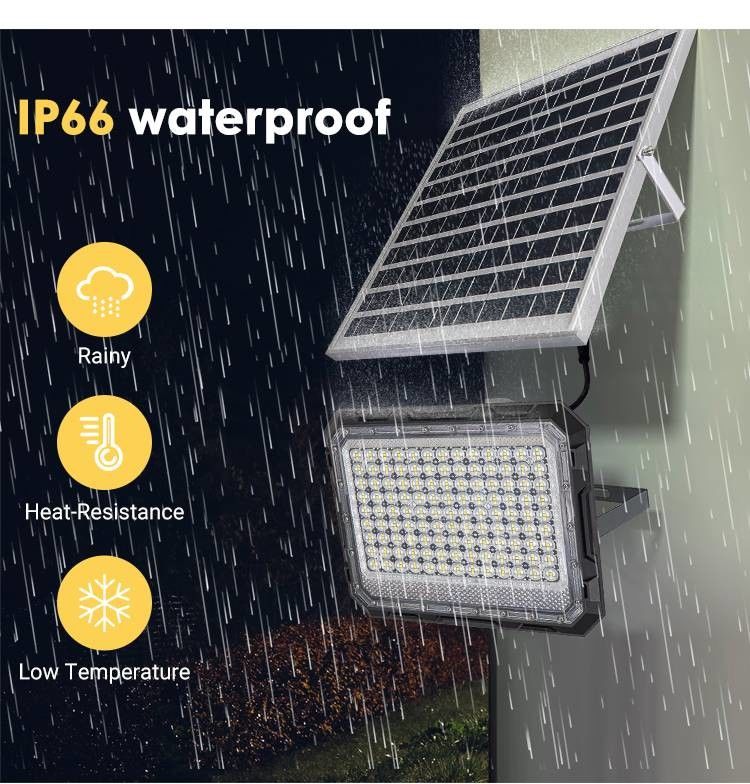 150w Fünf-in-Eins-LED-Kernchen Solar-Powered Panel Außen-Sicherheit geführt Garten-Flutleuchten