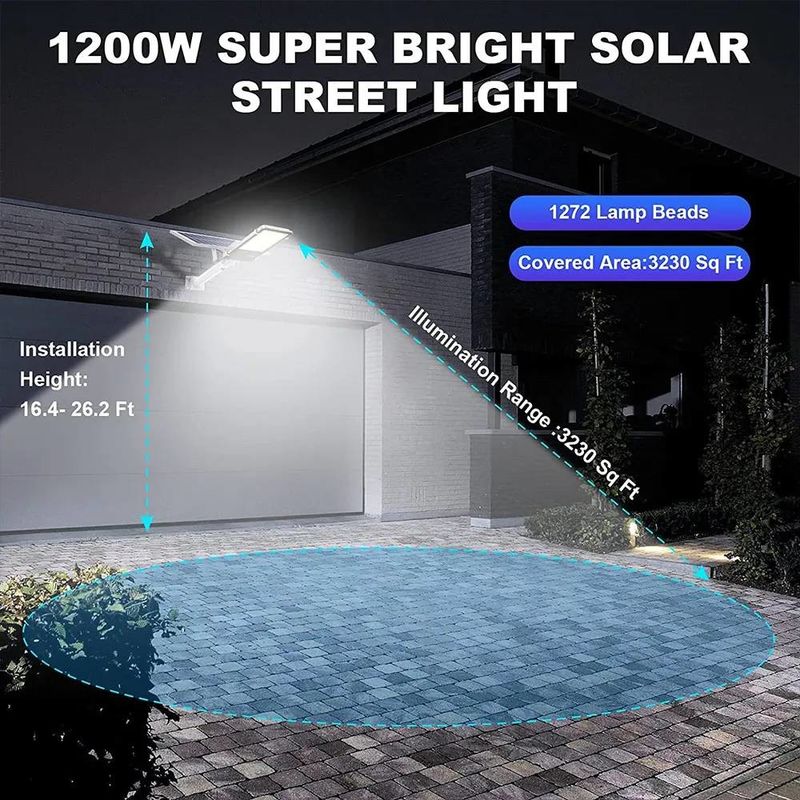 Solarstraßenlampe IP65 mit integrierter Lithium-Ionen-Batterie