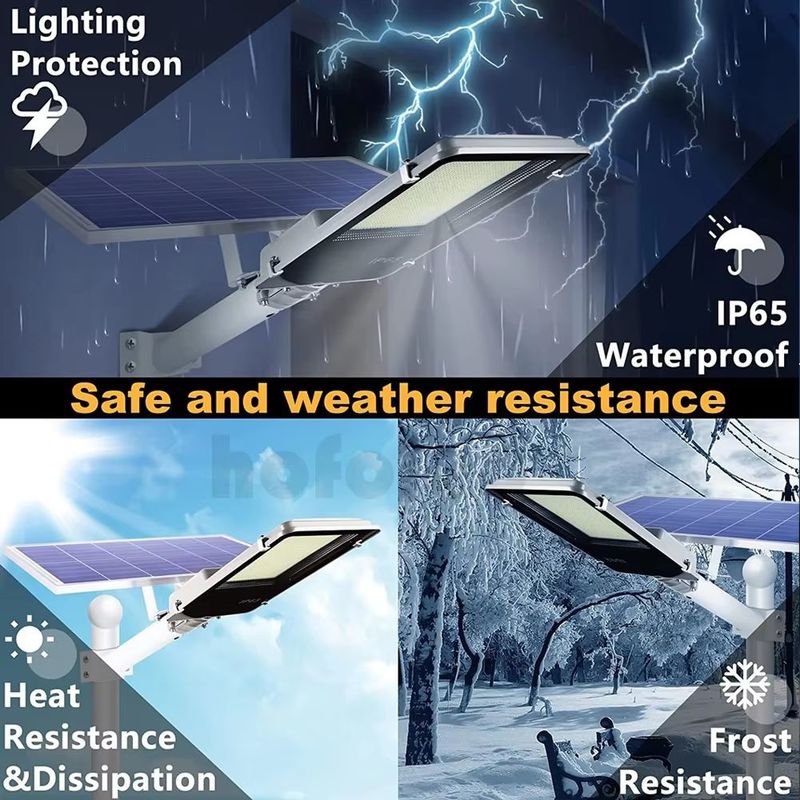 Solarstraßenlampe IP65 mit integrierter Lithium-Ionen-Batterie