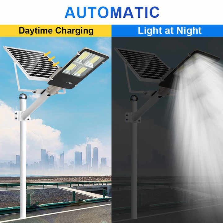 Außen 100 Watt LED Solarstraßenlicht Die Cast Aluminium Solarstraßenleuchten