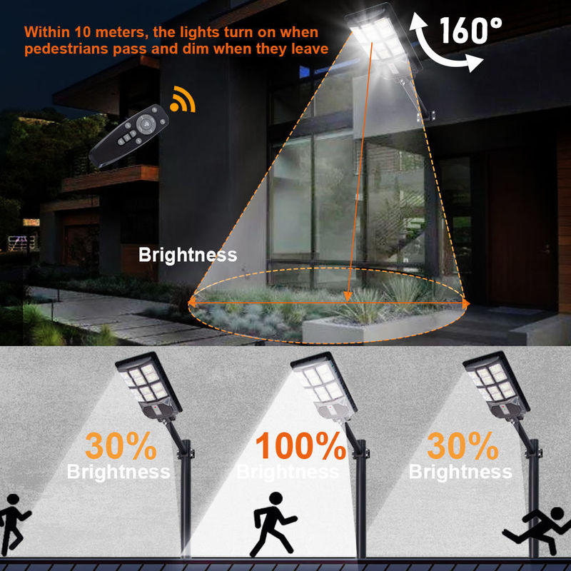4200LM Integrated Solar Street Light All In One 100W IP65 Outdoor Solar LED Street Light