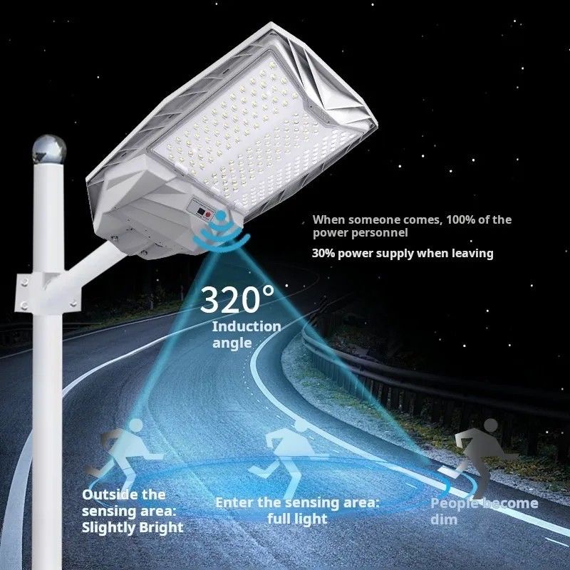 100W Außenwasserdichtes Solarstraßenlicht Lithiumbatterie für Highway Sensor