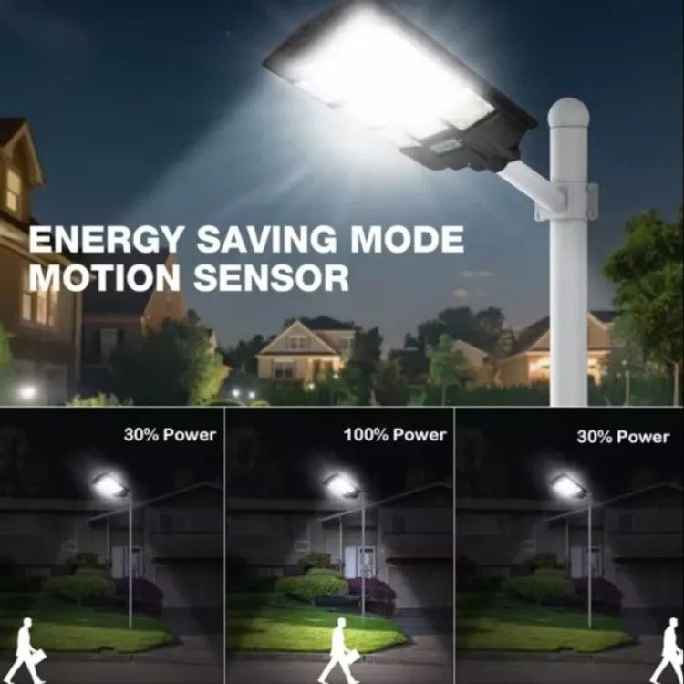 100W Solarstraßenlicht Solar-Induktionslampe IP65 automatisch eingeschaltet mit Bewegungssensor