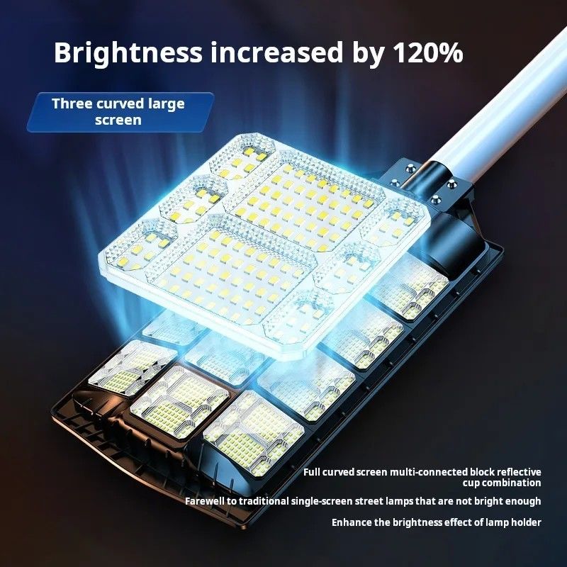 Custom integrierte Solarstraßenbeleuchtung 300w High Lumen Solar Gartenleuchten mit Lifepo4 Batterie
