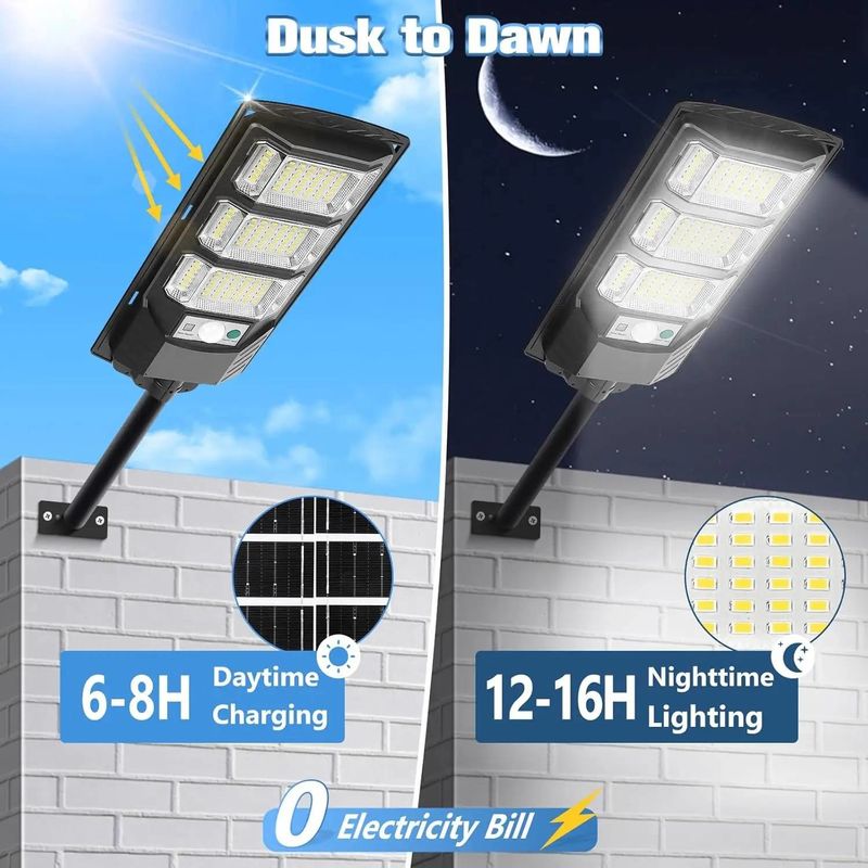 IP65 Außen All-in-One Solarstraßenlampe 100w integrierte Steuerung Led Straßenleuchte