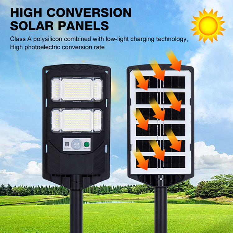 All-in-one integrierte Solarstraßenbeleuchtung 120W 120Lm/w Solarbetriebene LED-Straßenbeleuchtung
