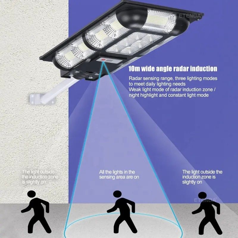 Wasserdichte integrierte Solarstraßenleuchte 200w High Lumen LED Straßenleuchte mit Solarpaneel