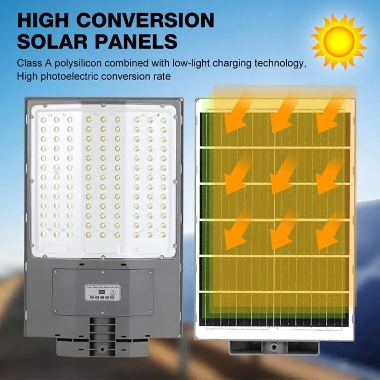ABS LED Solar integrierte Lampe 300W LED Solar Straßenlaternen mit Bewegungssensor