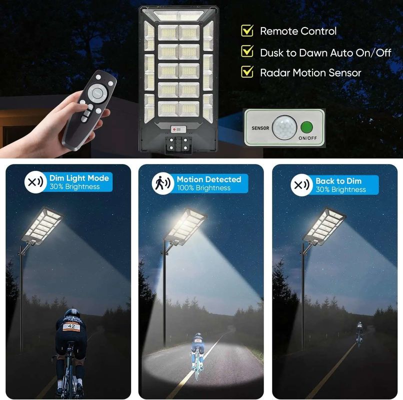 All in One Solar Street Light 100w eingebaute Batterie mit Bewegungssensor für die Straße