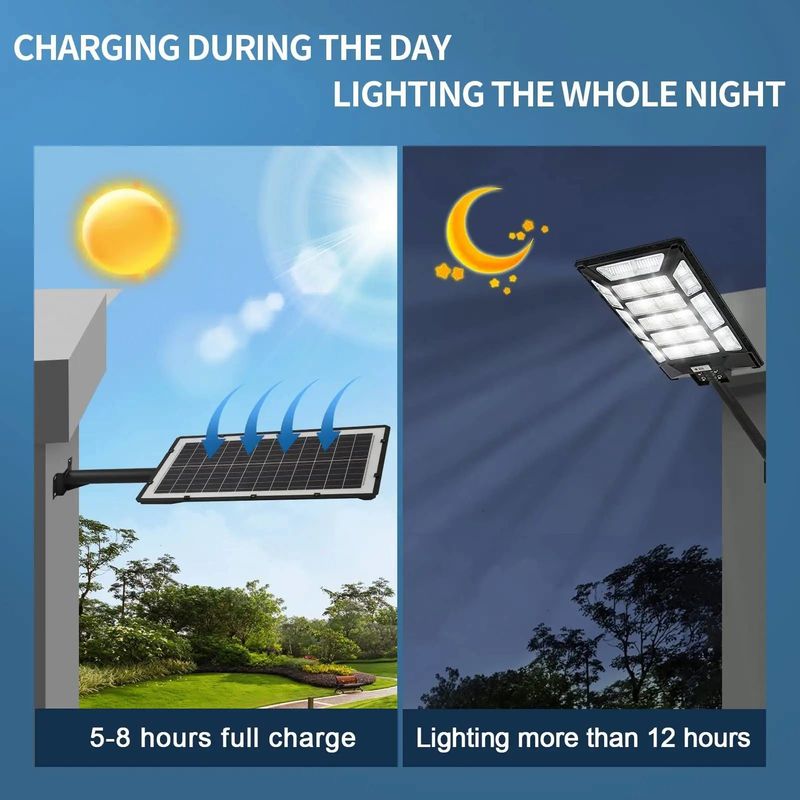 All in One Solar Street Light 100w eingebaute Batterie mit Bewegungssensor für die Straße