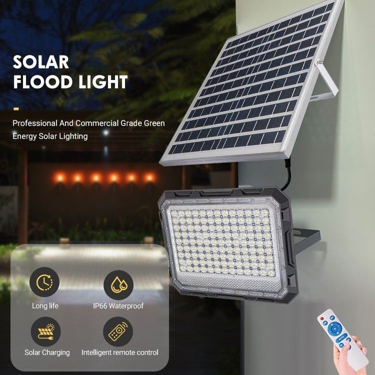 150w Fünf-in-Eins-LED-Kernchen Solar-Powered Panel Außen-Sicherheit geführt Garten-Flutleuchten