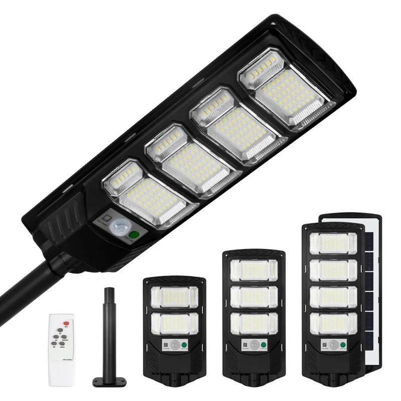300 Watt Außenwasserdicht ABS Hochlumen Fernbedienung All in One Led Solar Straßenlaternen