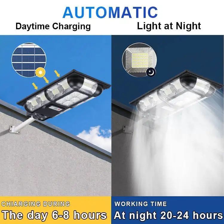 Wasserdichte integrierte Solarstraßenleuchte 200w High Lumen LED Straßenleuchte mit Solarpaneel