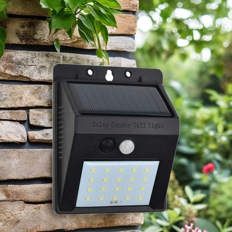 LED-Solarwandlampe Weg Treppe Außen IP65 Wasserdicht Bewegungssensor Wandlicht