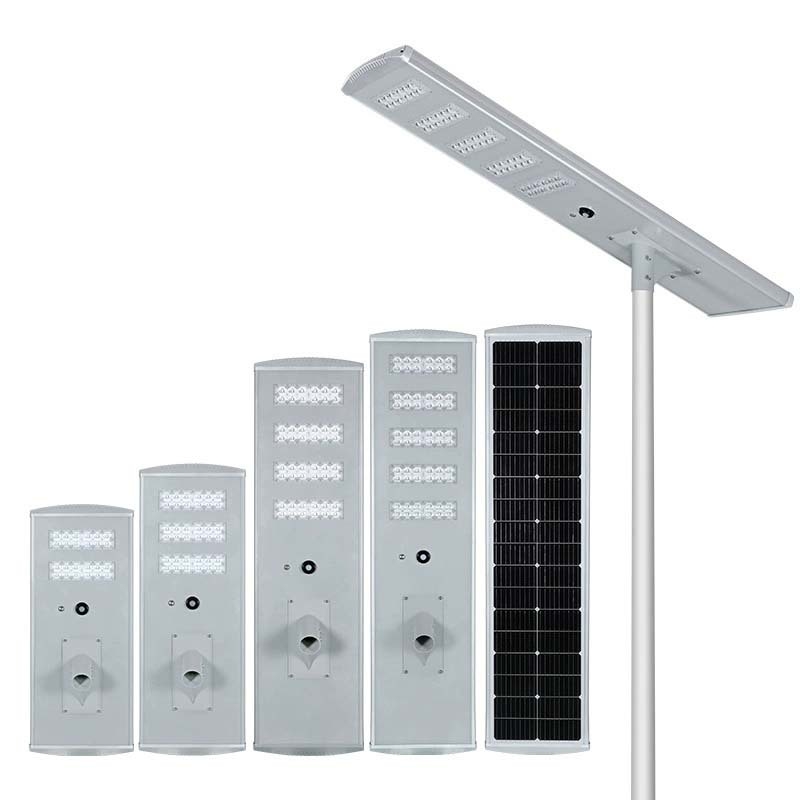 Safety 100w, 200w, 300w Integrated Solar Outdoor Lamps, Waterproof One-piece LED Street Lamps
