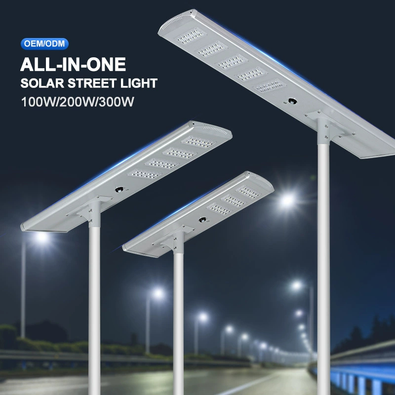 60W Clean Solar Street Light - Outdoor LED Integrated Solar Street Lamp - 6-meter-tall lamp