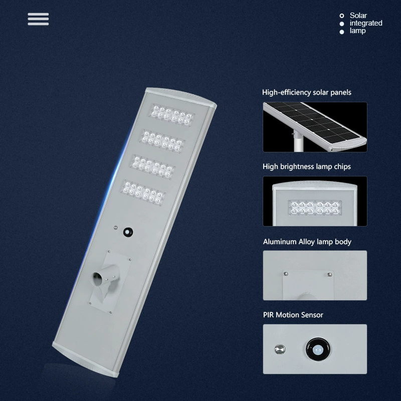 New Rural 150W Solar Integrated Street Lamp, Outdoor Courtyard Solar Lighting Street Lamp