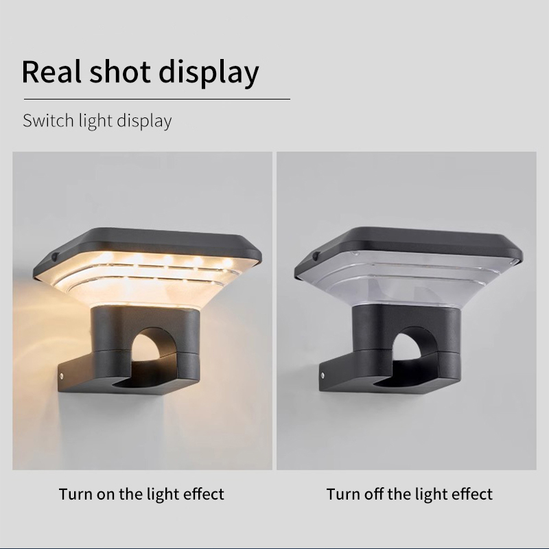 Durable and Waterproof 3000-6500K Color Temperature Led Solar Wall Light for Garden Lamp IP65 Rating