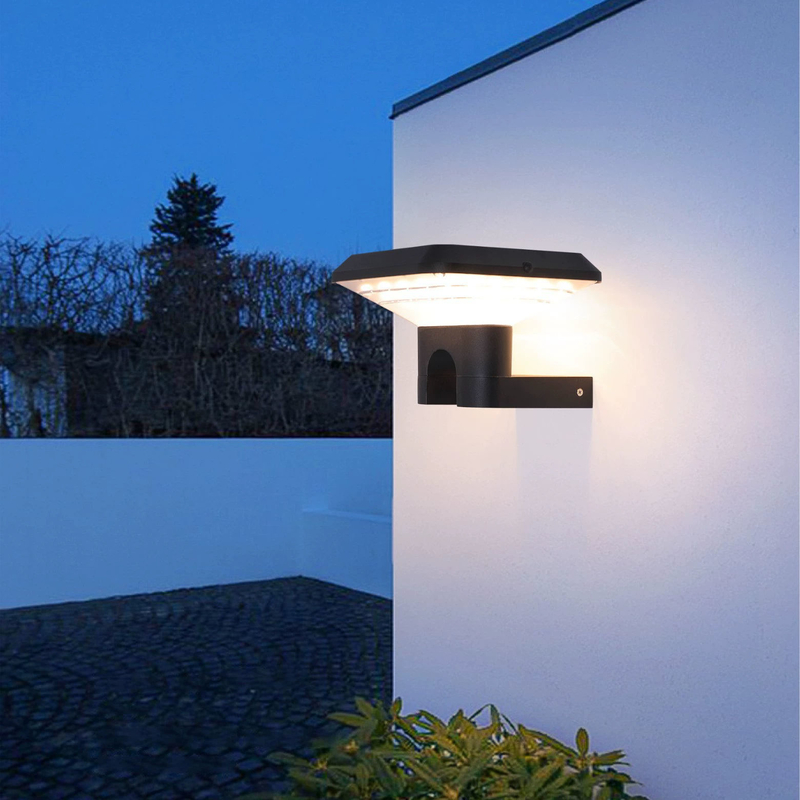 Durable Waterproof Color Temperature 3000-6500K Aluminum Alloy Body IP65 Led Solar Wall Lights Outdoor