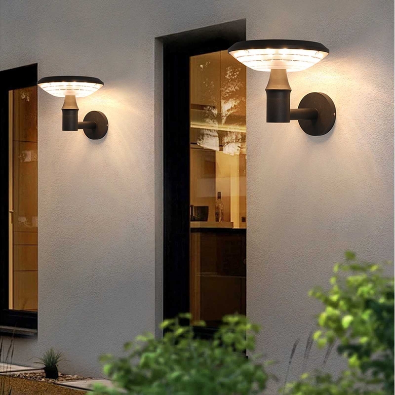 IP65 Waterproof Outdoor Warm Light Solar Wall Light, Die Cast Aluminum, Sturdy and Durable