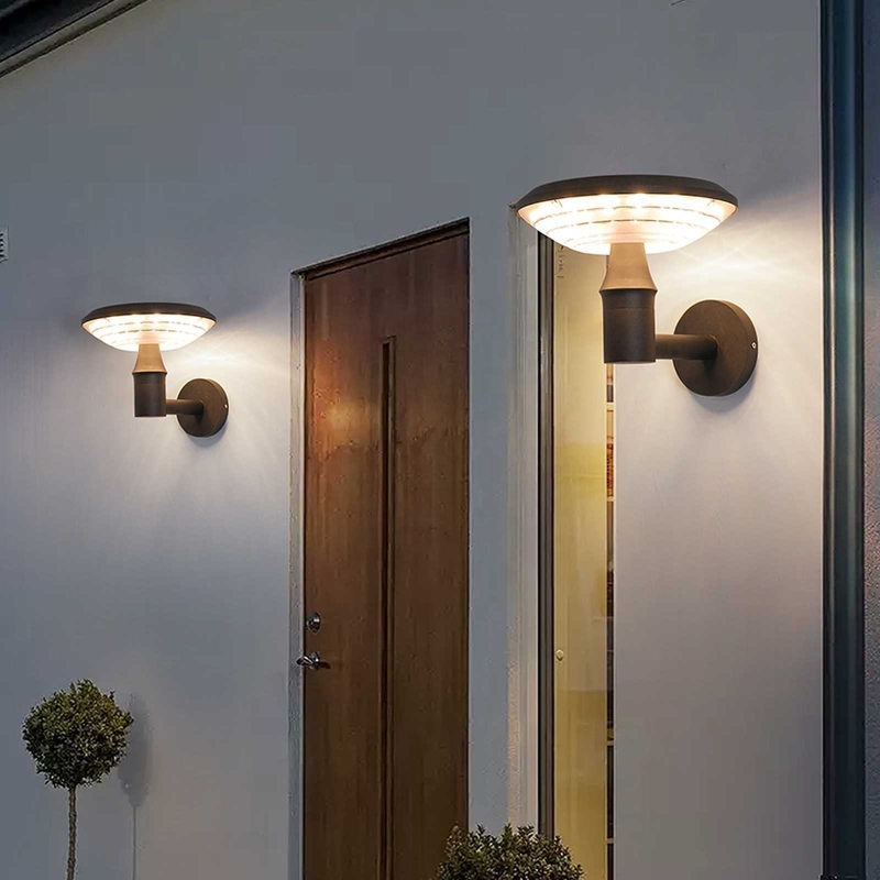 IP65 Waterproof Outdoor Warm Light Solar Wall Light, Die Cast Aluminum, Sturdy and Durable