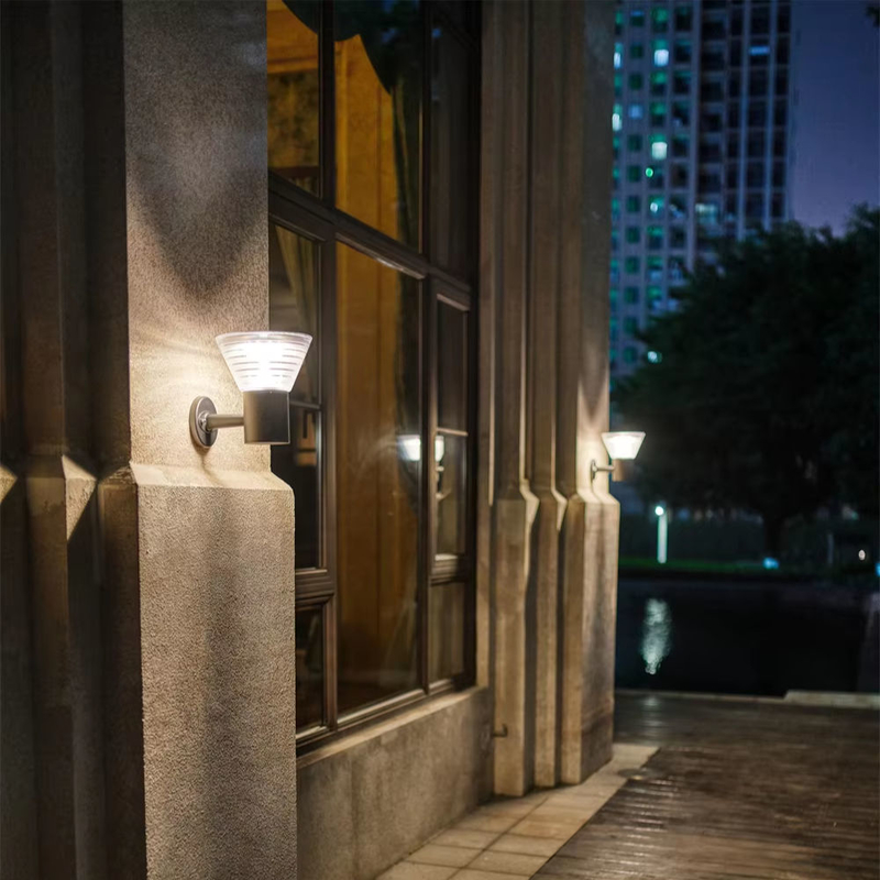 Exterior Modern Waterproof Solar Wall Light Hotel Garden Led Ip65 Solar Wall Lamp