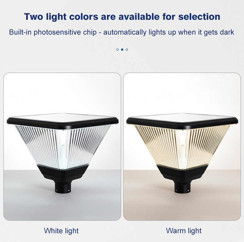 Decorative Garden Light Lantern Style Solar LED Outdoor Lamp for Patio and Lawn