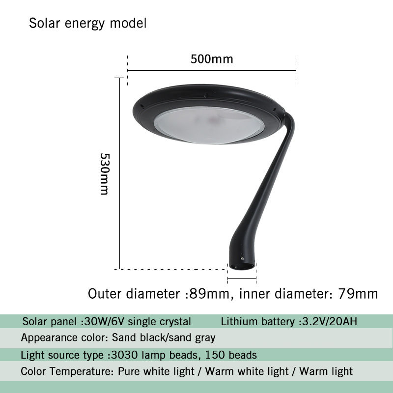 Rechargeable Outdoor Lamp Portable LED Garden Light for Patio, Camping and Yard