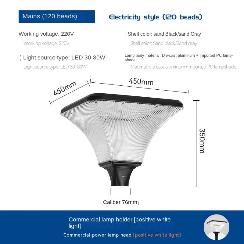 Wholesale LED Garden Lamp for Villas, Parks and Municipal Outdoor Lighting Projects