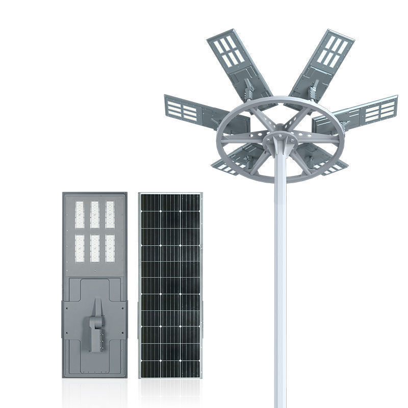 All in One Solar Street Light with LiFePO4 Battery for 8–12m Pole Installation
