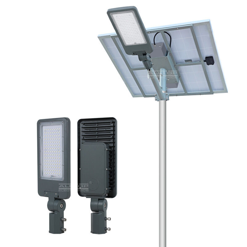 Split Solar Street Light 60-240 LEDs, Die-Cast Aluminum, 30-36h Continuous Lighting, 3-Year Guarantee