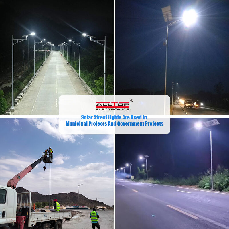 Outdoor LED Solar Street Light Waterproof IP65 Rating Garden Backyard Wall Courtyard Night Lighting