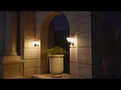 چراغ دیواری خورشیدی فضای باز مدرن IP65، لامپ دیواری LED با نور سفید گرم و القایی